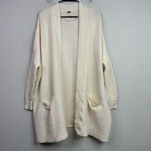 Free People Sweater Women S Beige Knit Oversized Textured Boho Neutral Lagenlook